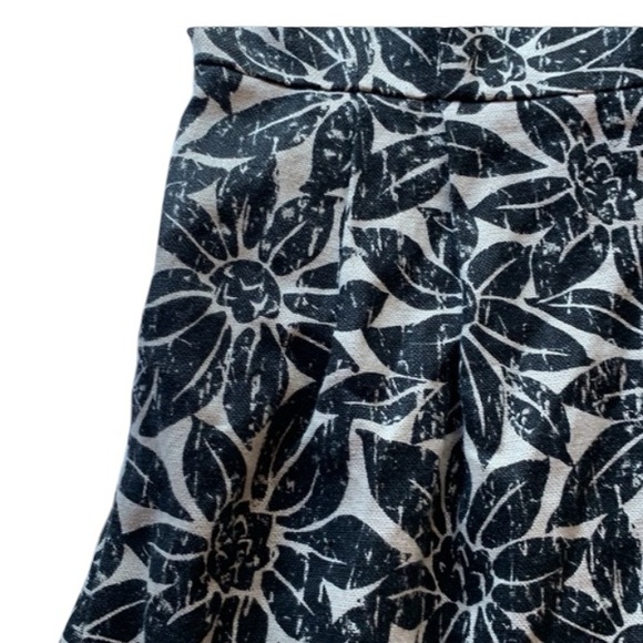 Michael Kors 100% linen cap sleeve mini dress in black and tan size 2P petite - Picture 8 of 15